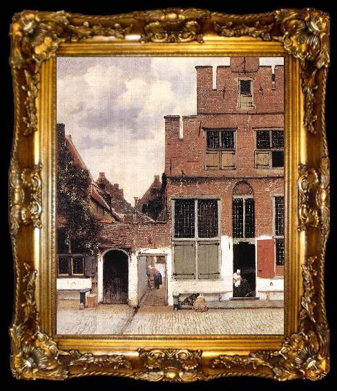 framed  VERMEER VAN DELFT, Jan The Little Street st, ta009-2